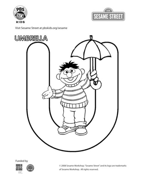 The Letter U Coloring Page Kids Coloring Pbs Kids For Parents