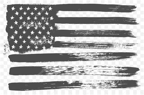 Download American national flag in black and white grunge style ...