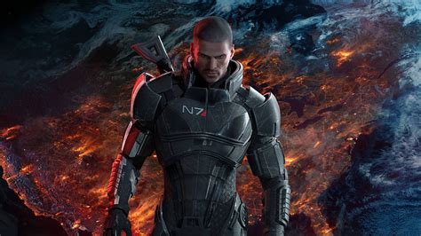 Awesome mass effect wallpaper for desktop, table, and mobile. Male Commander Shepard in Mass Effect wallpaper - Game ...