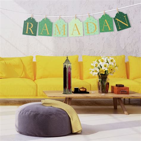 Decorate your mantle or a shelf in a festive way and a framed print wishing a ramadan kareem. Ramadan Decoration - With A Spin