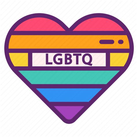 heart lgbtq pride rainbow icon download on iconfinder
