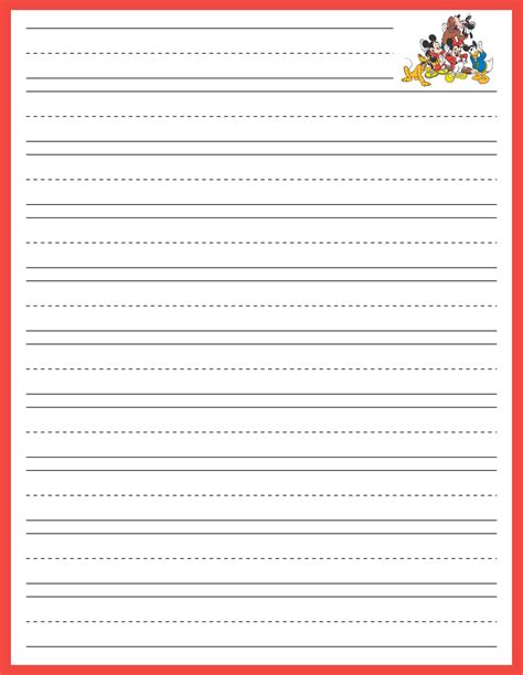 Lined Paper Printable With Border 2023 Calendar Printable