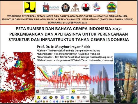 Peta Sumber Dan Bahaya Gempa 2017 Perkembangan Dan Aplikasinya Untuk