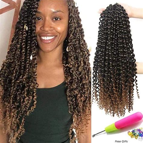 Pre Looped Passion Twist Hair Color 30 18 Inch 6 Packs Natural