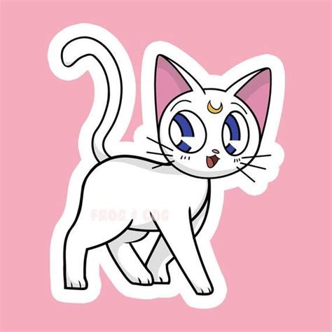 Artemis Sailor Moon Sticker Sailor Moon Cat Sailor Moon Aesthetic
