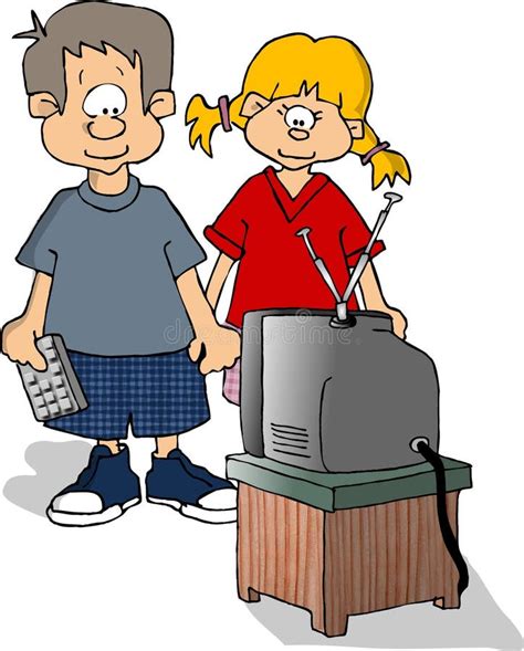 Funny Watching Tv Cartoon
