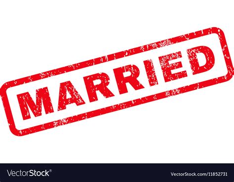 Married Rubber Stamp Royalty Free Vector Image