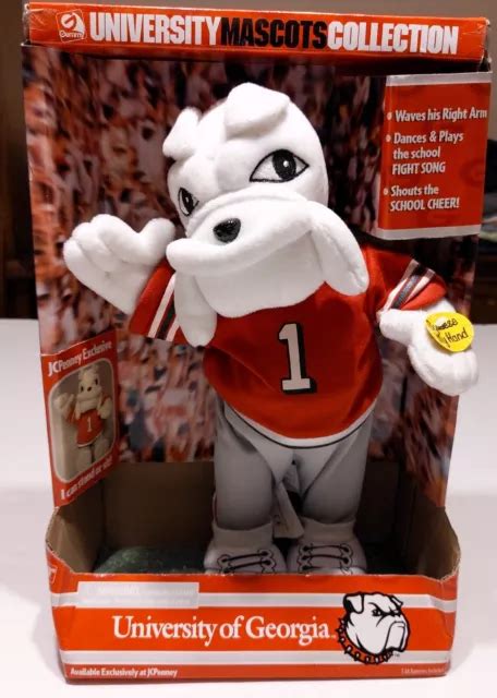 Vtg Gemmy Georgia Bulldogs Uga Mascot Plush University Collection 2001