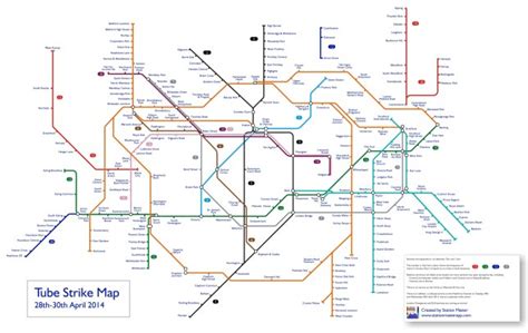 Tube Strike Map April 2014 This Is What The London Underground Map Will Look Like Metro News