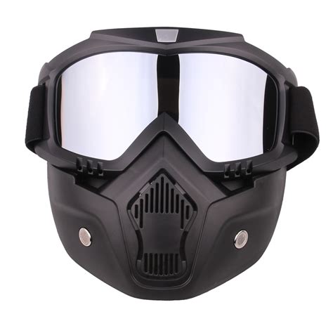 Ski Motorcycle Face Mask Skiing Goggles Bike Eyewear Glasses Open Face