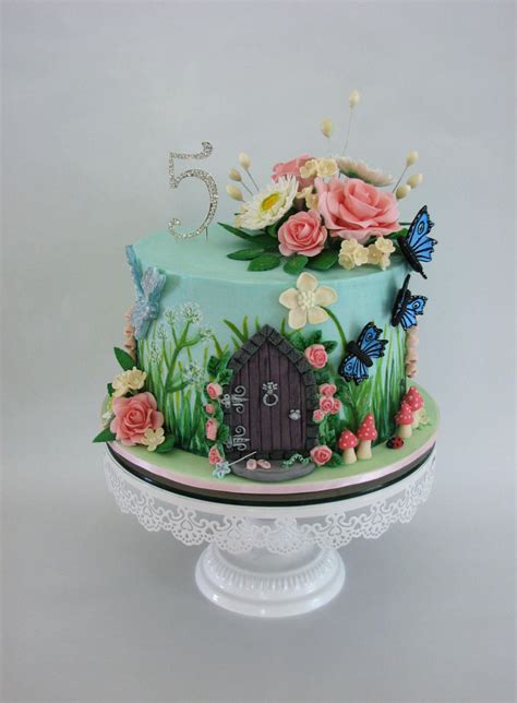 A Sweet Purpose Enchanted Garden Themed Birthday Cake Smooth