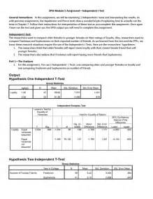 It all looks a bit more complex than strictly necessary, but it's easy enough to retrieve the information we need. Solved: SPSS Module 5 Assignment-Independent T Test Genera ...
