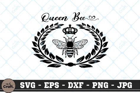 queen bee svg bee queen svg bees svg bee illustration par mchcrafter · creative fabrica