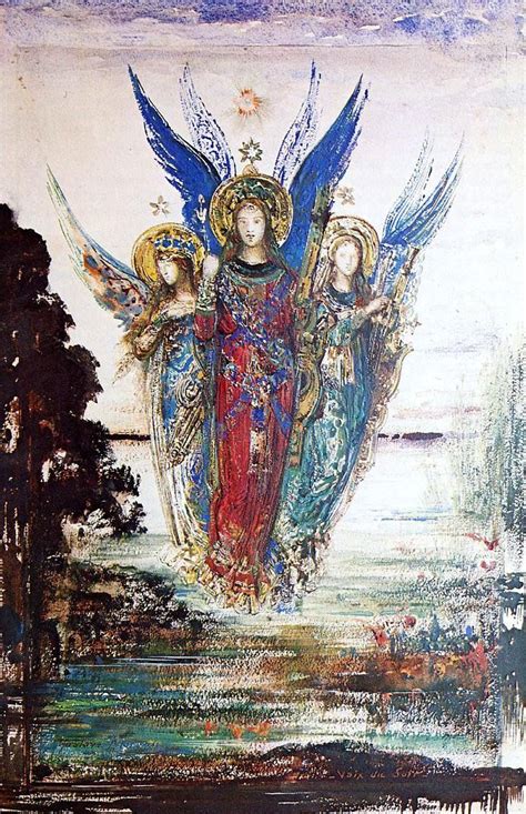 Voices Of Evening By Gustave Moreau Canvas Art Print Art And