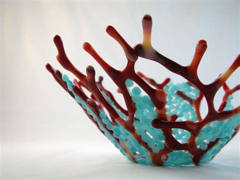 Pin by Jewelnotes - Glass artist on Glass Coral Bowls | Fused glass art, Fused glass bowl, Glass 
