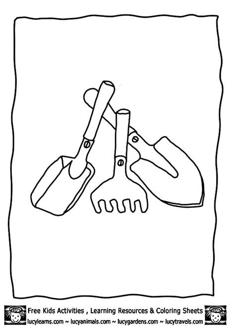 Fun vegetable garden preschool art activities, learning activities, and free printable worksheets. Tool Coloring Pages - Coloring Home