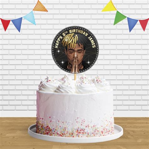 Xxxtentacion Singer Rapper Cake Topper Centerpiece Birthday Party Deco