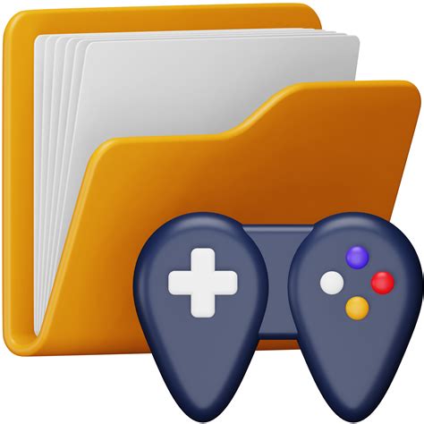 Free Games Folder 3d Rendering Isometric Icon 15072070 Png With