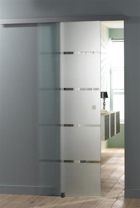 Porte coulissante medium mdf revetu aluminium atelier verre clair artens h 20. Une porte coulissante en verre dépoli | Leroy Merlin