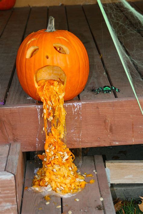 Best Pumpkin Carving Throwing Up