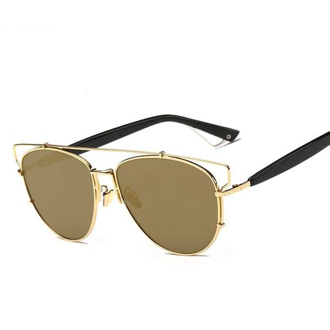 gmat retro vintage mirrored aviator sunglasses metal frame glass lens classic style gold fit