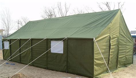 Heavy Duty Waterproof Army Canvas Tent For Disaster Refugee Tent