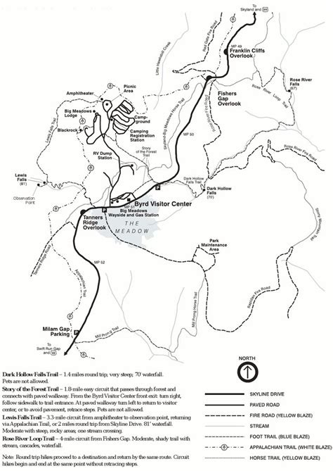 Skyline Drive Trail Map Quite A State Binnacle Image Library