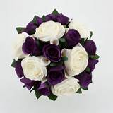 Deep Purple Wedding Flowers Photos