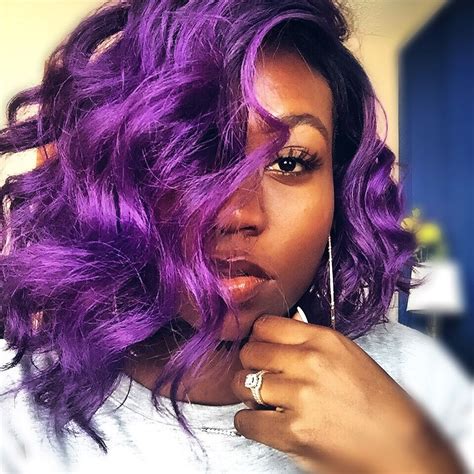 Black Women With Purple Hair