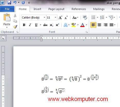 Lalu bandingkan dengan memberi tanda >,<, atau =! Tutorial Microsoft Office: Menggunakan rumus akar pada ...