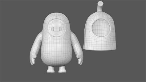 3d Fall Guys Banana Game Character And Assets 8k Turbosquid 2015040