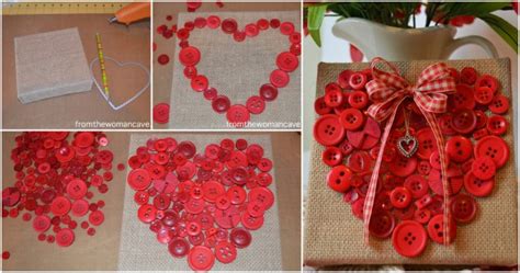 How To Make Diy Heart Button Wall Art How To Instructions