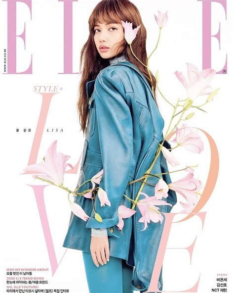 Blackpinks Lisa Is A Flower Among Flowers For Elle Korea Magazine
