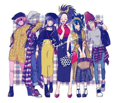 On myanimelist you can learn more about their role in the anime and manga maybe tomorrow. Characters: Ashido Mina, Tooru Hagakure, Kyouka Jirou ...