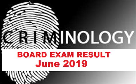 Criminologists Cle Board Exam Result June Surname H O Where