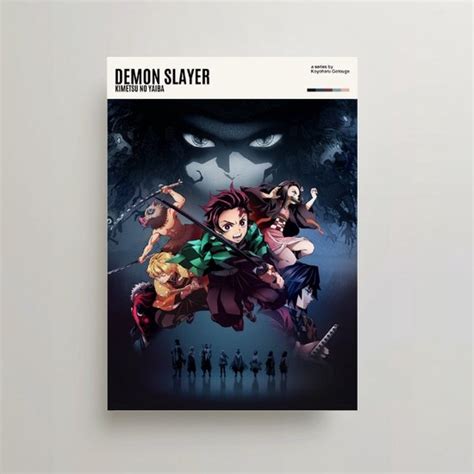 Anime Poster Demon Slayer Kimetsu No Yaiba Poster Affiche