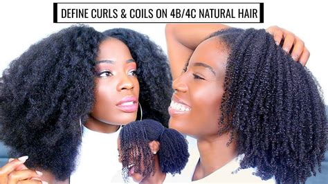 Define Curls And Coils On 4b 4c Natural Hair Nighttime Routine⎢boucles Sur Cheveux 4b 4c Youtube