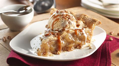 Apple slab pie is a winner in my big tome of holiday bash recipes. Caramel Apple Pie with Pecans Recipe - Pillsbury.com
