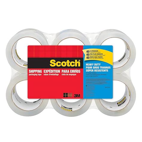 Scotch Heavy Duty Shipping Packaging Tape 3 Core 188