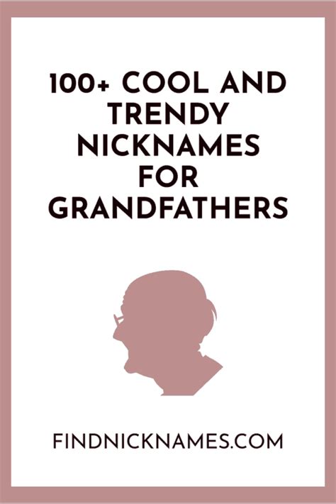 100 Cool And Trendy Nicknames For Grandfathers — Find Nicknames