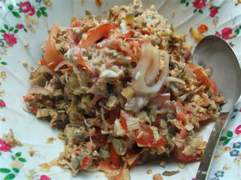 Rebus dan makan begitu saja cicah dengan sambal belacan pun sedap terangkat! KERABU JANTUNG PISANG | Fiza's Cooking