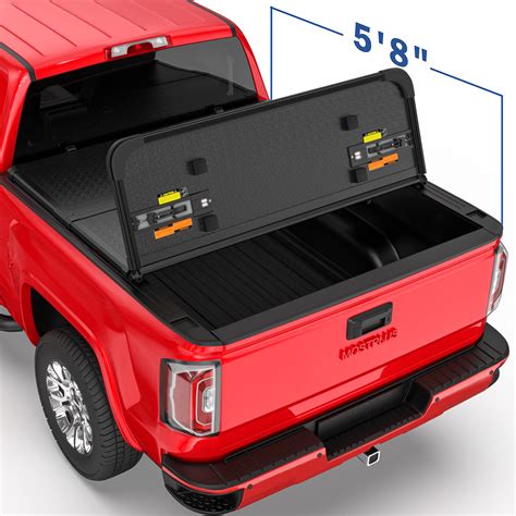 Buy Mostplus Tri Fold Hard Truck Bed Tonneau Cover On Top Compatible