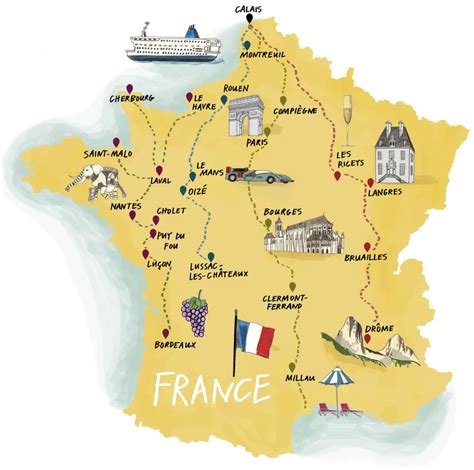 Latest Map Of France Holiday Destinations Ideas Map Of France To Print