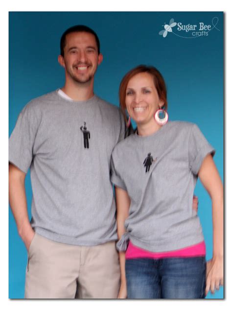 Crafty Couple Tshirts | Couple tshirts, T shirt, Bee crafts