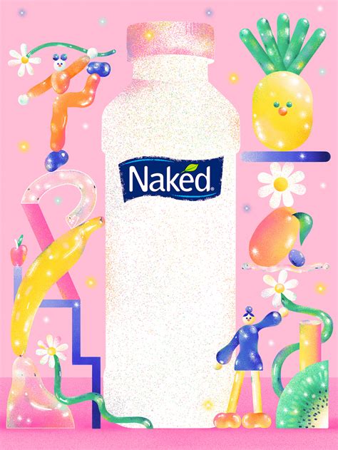 Illustration For Naked Juice Russia On Behance Hot Sex Picture