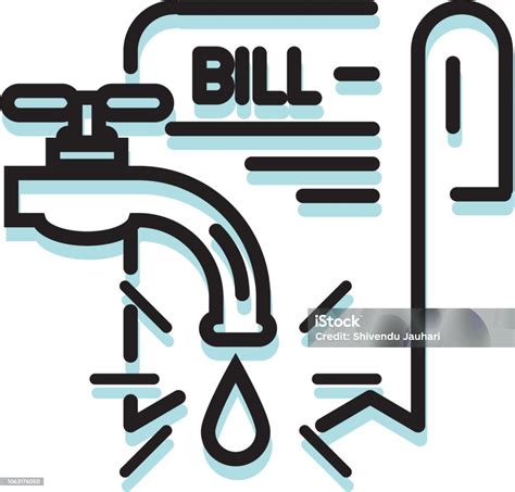 Water Service Bill Icon Stock Illustration Download Image Now