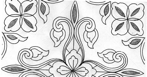 Gambar bunga hitam putih pesonadunia flower coloring sheets. Kumpulan Gambar Sketsa Motif Batik Yang Indah dan Bernilai ...