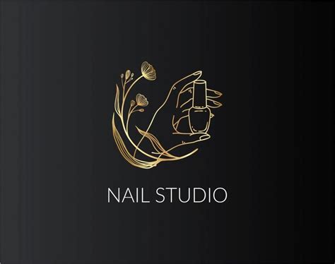 Nail Studio Logo Nail Salon Logo Nail Logo Design Nails Etsy In 2021