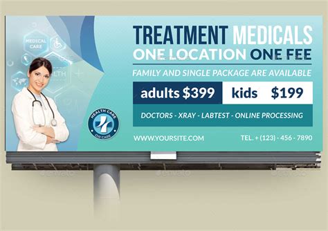 Medical Care Billboard Template Vol2 By Owpictures Graphicriver