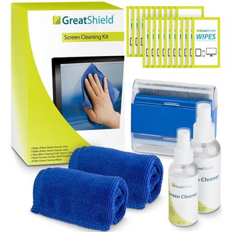 Greatshield Screen Cleaning Kit With 2 Bottle Solution 60ml And 120ml
